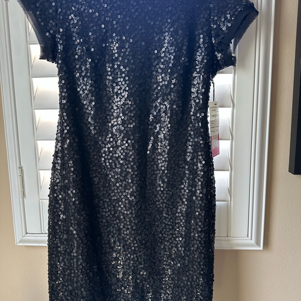 Elegant Black Sequin Dress